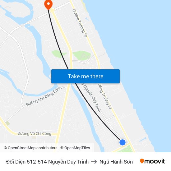 Đối Diện 512-514  Nguyễn Duy Trinh to Ngũ Hành Sơn map