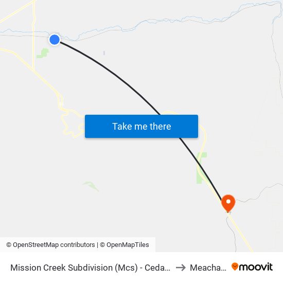 Mission Creek Subdivision (Mcs) - Cedar St & Short Mile Rd to Meacham, OR map