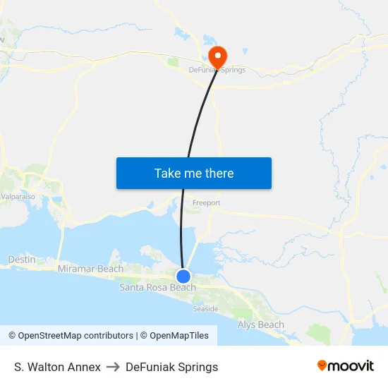 S. Walton Annex to DeFuniak Springs map