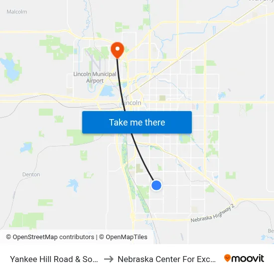 Yankee Hill Road & South 33rd Street, Se to Nebraska Center For Excellence In Electronics map