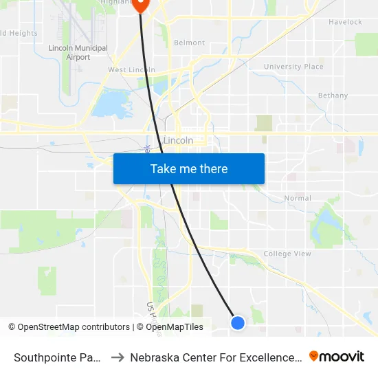 Southpointe Pavilions, N to Nebraska Center For Excellence In Electronics map