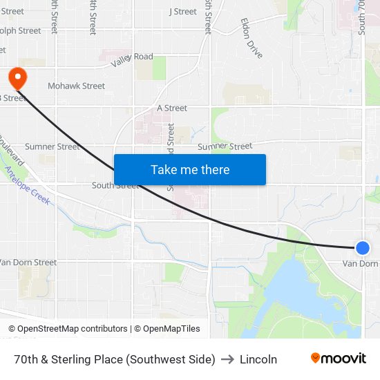 70th & Sterling Place (Southwest Side) to Lincoln map