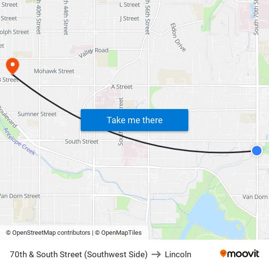 70th & South Street (Southwest Side) to Lincoln map