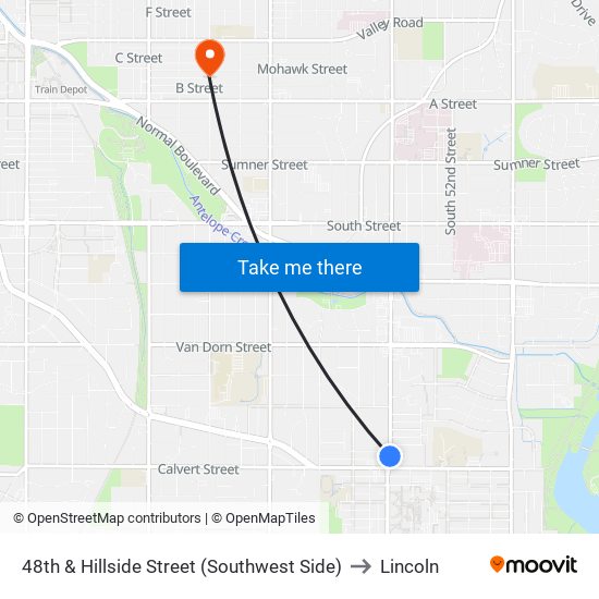 48th & Hillside Street (Southwest Side) to Lincoln map