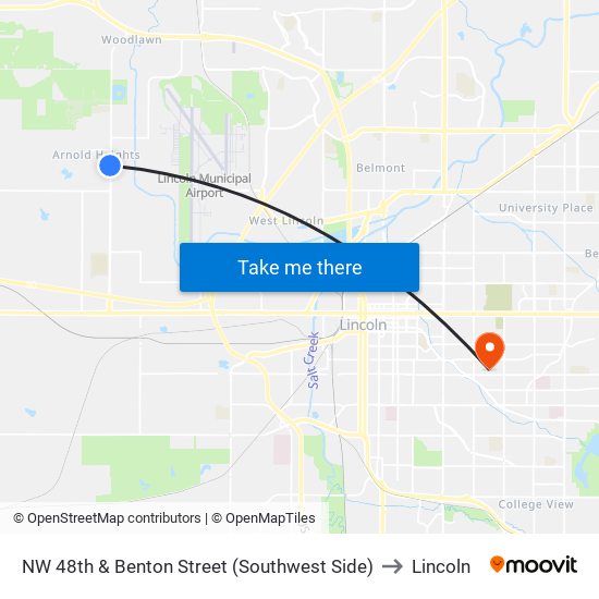 NW 48th & Benton Street (Southwest Side) to Lincoln map