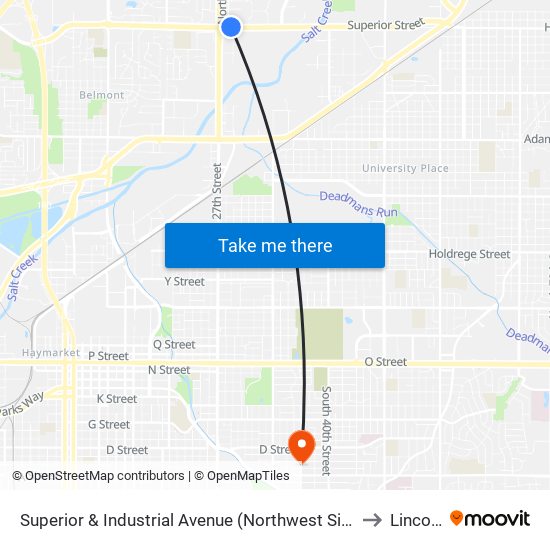 Superior & Industrial Avenue (Northwest Side) to Lincoln map