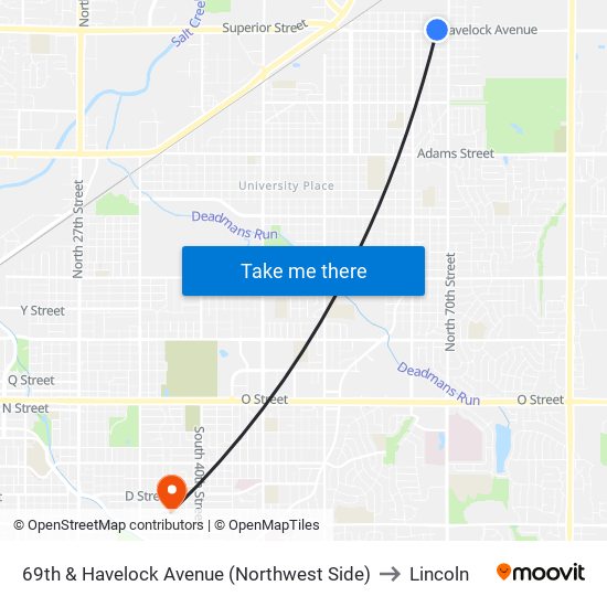 69th & Havelock Avenue (Northwest Side) to Lincoln map