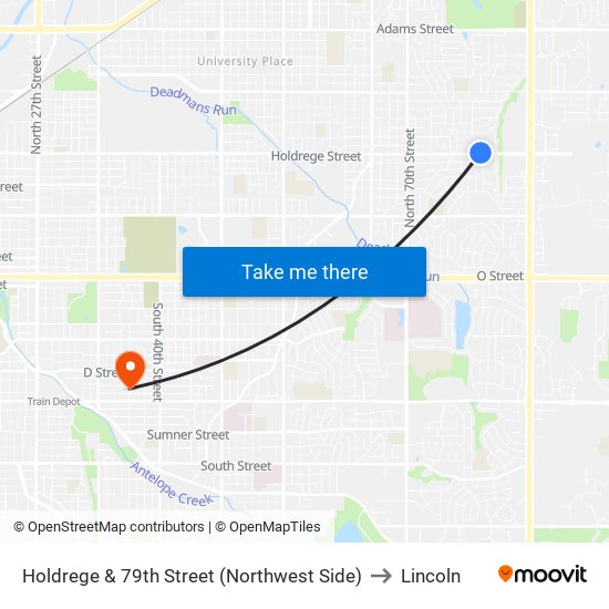 Holdrege & 79th Street (Northwest Side) to Lincoln map