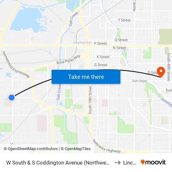 W South & S Coddington Avenue (Northwest Side) to Lincoln map
