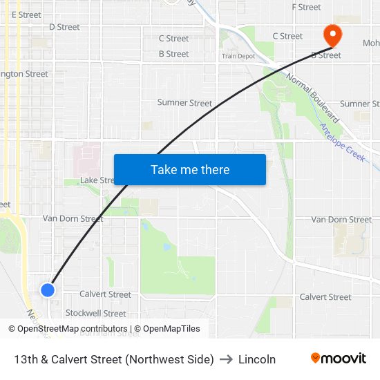 13th & Calvert Street (Northwest Side) to Lincoln map