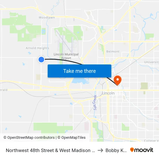 Northwest 48th Street & West Madison Avenue, NE to Bobby K 419 map