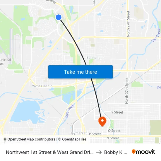 Northwest 1st Street & West Grand Drive, Se to Bobby K 419 map