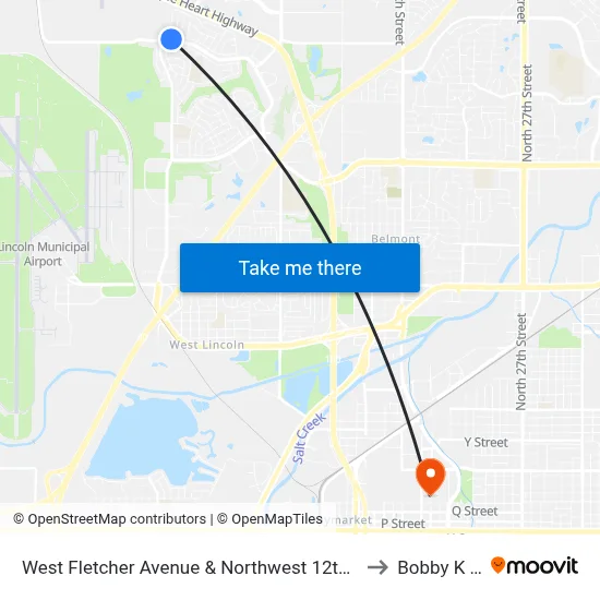 West Fletcher Avenue & Northwest 12th Street, NE to Bobby K 419 map