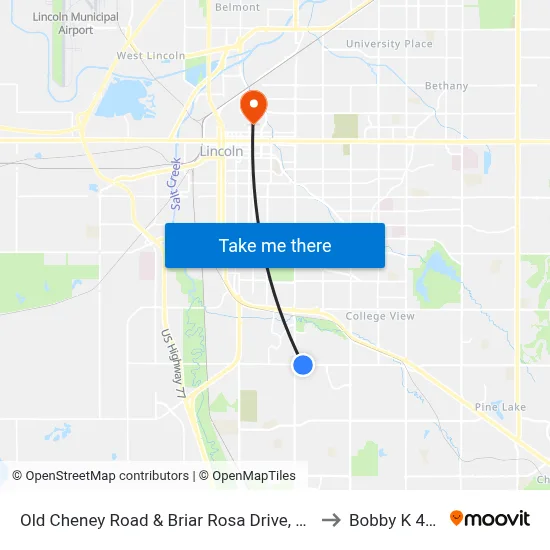 Old Cheney Road & Briar Rosa Drive, SW to Bobby K 419 map