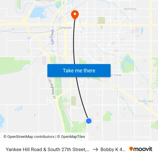 Yankee Hill Road & South 27th Street, Se to Bobby K 419 map