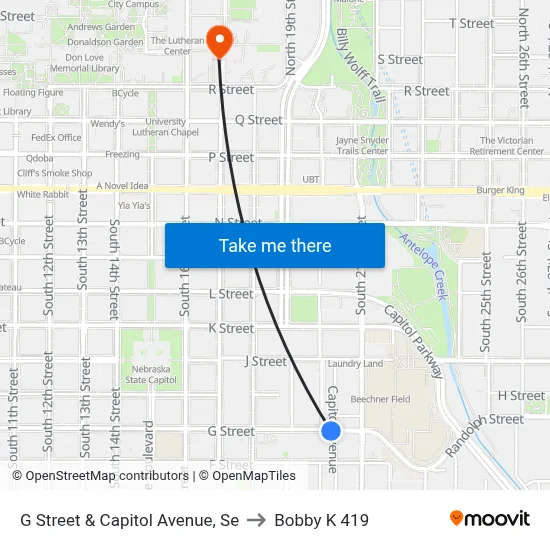 G Street & Capitol Avenue, Se to Bobby K 419 map