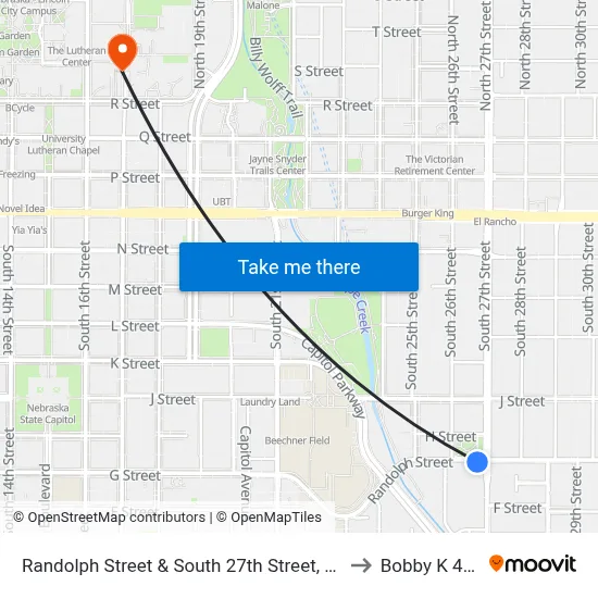 Randolph Street & South 27th Street, SW to Bobby K 419 map
