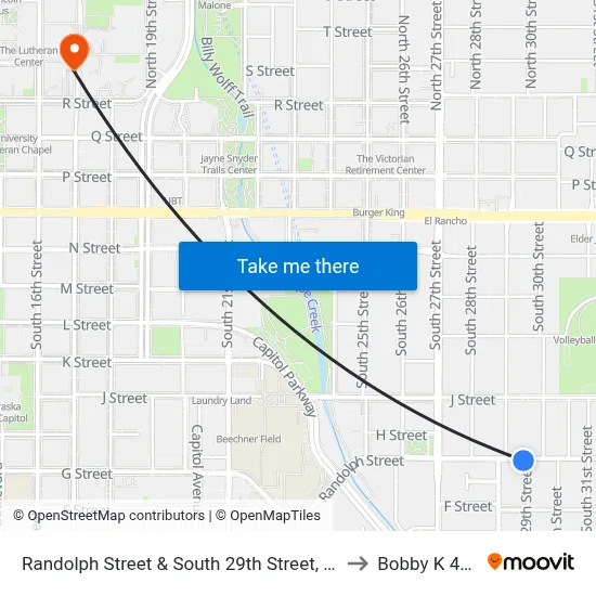 Randolph Street & South 29th Street, Se to Bobby K 419 map