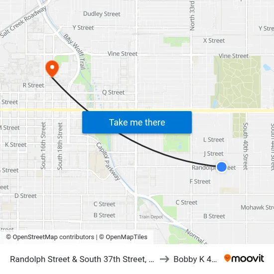 Randolph Street & South 37th Street, Se to Bobby K 419 map