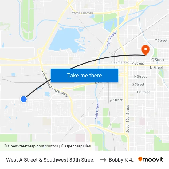 West A Street & Southwest 30th Street, SW to Bobby K 419 map