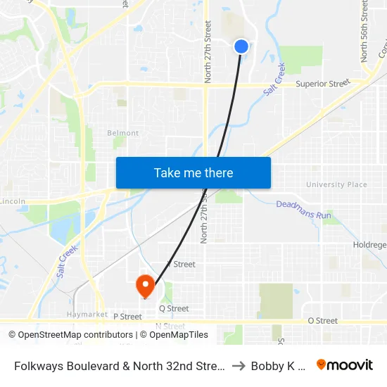 Folkways Boulevard & North 32nd Street, SW to Bobby K 419 map