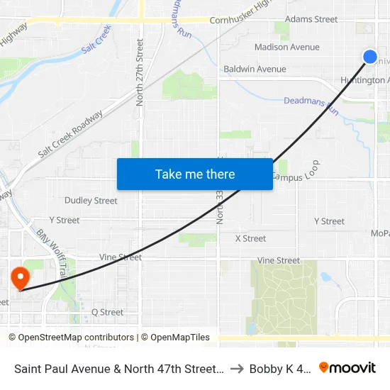 Saint Paul Avenue & North 47th Street, Se to Bobby K 419 map