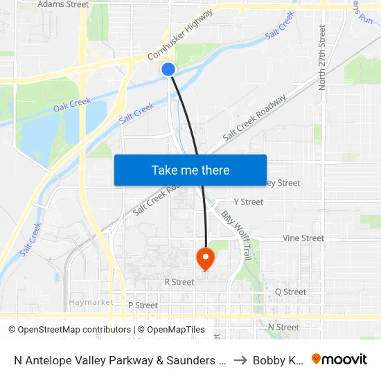 N Antelope Valley Parkway & Saunders Avenue, NE to Bobby K 419 map
