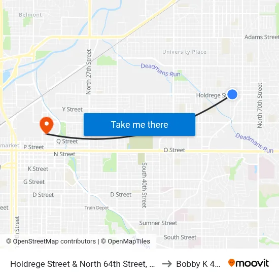 Holdrege Street & North 64th Street, Se to Bobby K 419 map