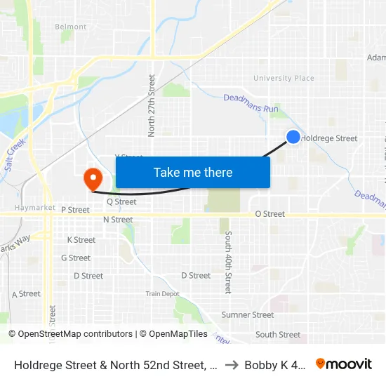 Holdrege Street & North 52nd Street, Se to Bobby K 419 map