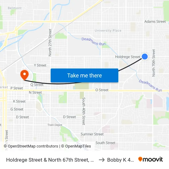 Holdrege Street & North 67th Street, SW to Bobby K 419 map