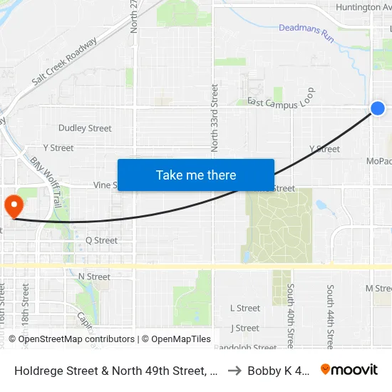 Holdrege Street & North 49th Street, Se to Bobby K 419 map