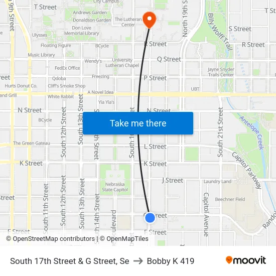 South 17th Street & G Street, Se to Bobby K 419 map