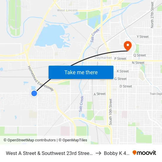 West A Street & Southwest 23rd Street, Se to Bobby K 419 map