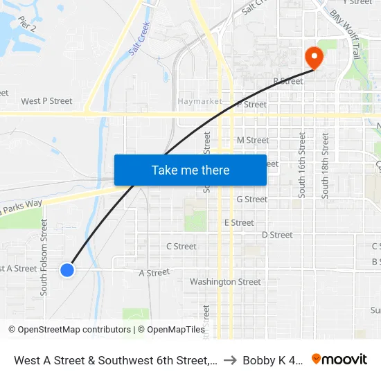West A Street & Southwest 6th Street, Se to Bobby K 419 map