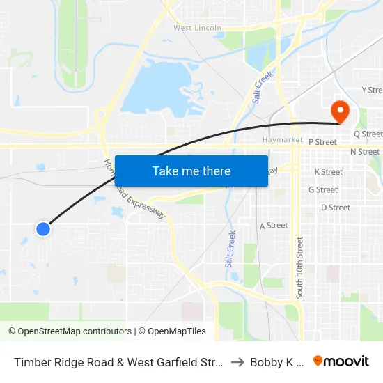 Timber Ridge Road & West Garfield Street, NW to Bobby K 419 map