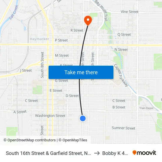 South 16th Street & Garfield Street, NW to Bobby K 419 map