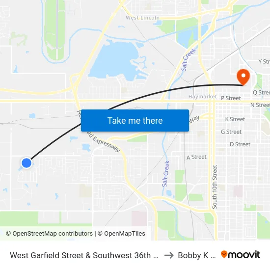 West Garfield Street & Southwest 36th Street, NE to Bobby K 419 map