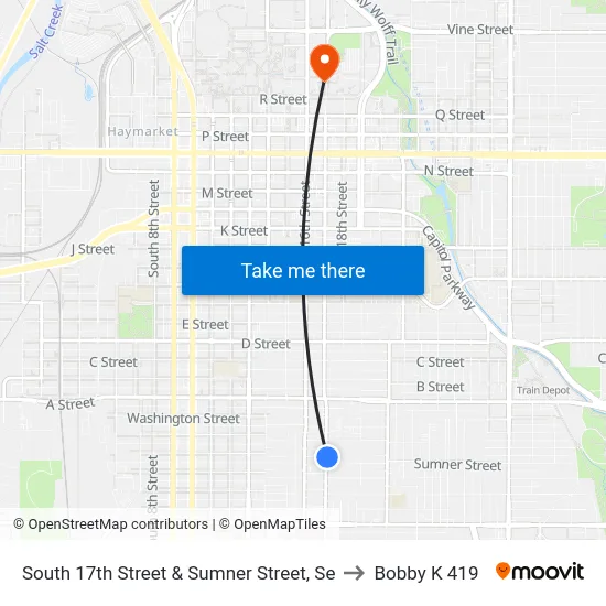 South 17th Street & Sumner Street, Se to Bobby K 419 map