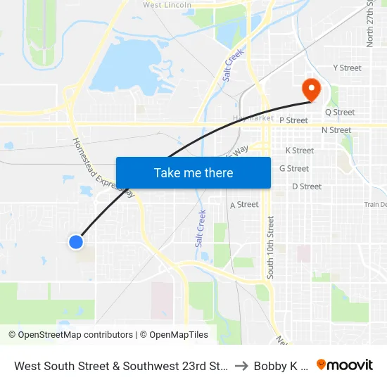 West South Street & Southwest 23rd Street, NW to Bobby K 419 map