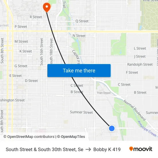 South Street & South 30th Street, Se to Bobby K 419 map