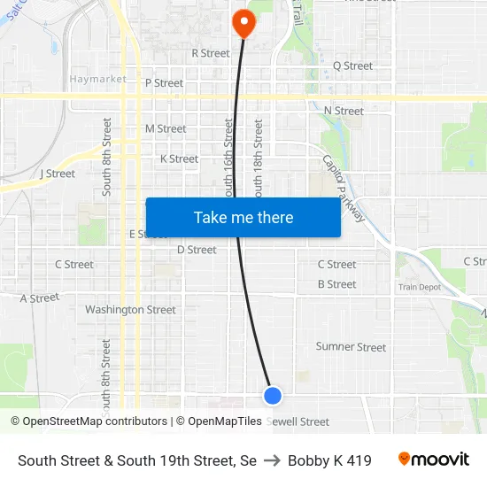South Street & South 19th Street, Se to Bobby K 419 map