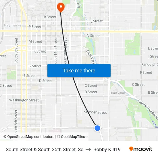 South Street & South 25th Street, Se to Bobby K 419 map