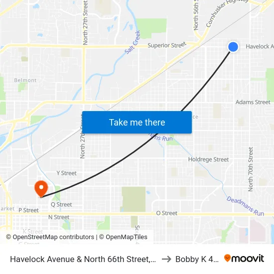 Havelock Avenue & North 66th Street, NW to Bobby K 419 map