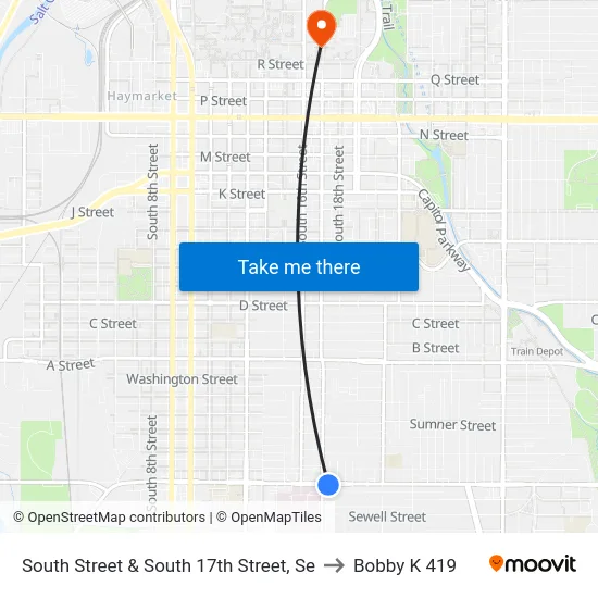 South Street & South 17th Street, Se to Bobby K 419 map