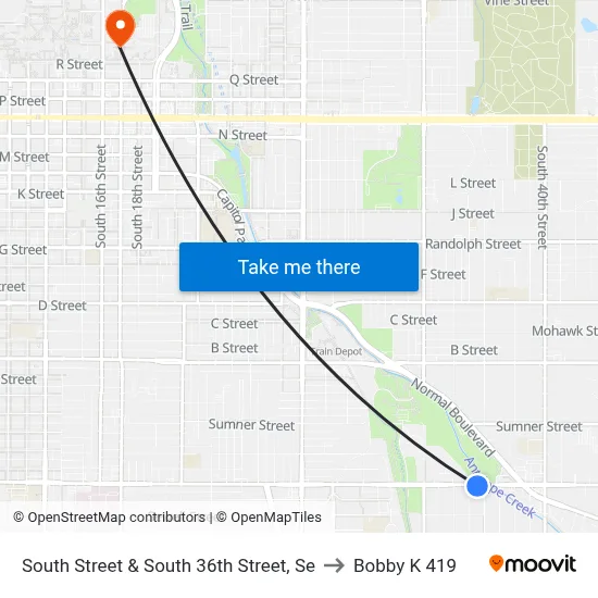 South Street & South 36th Street, Se to Bobby K 419 map