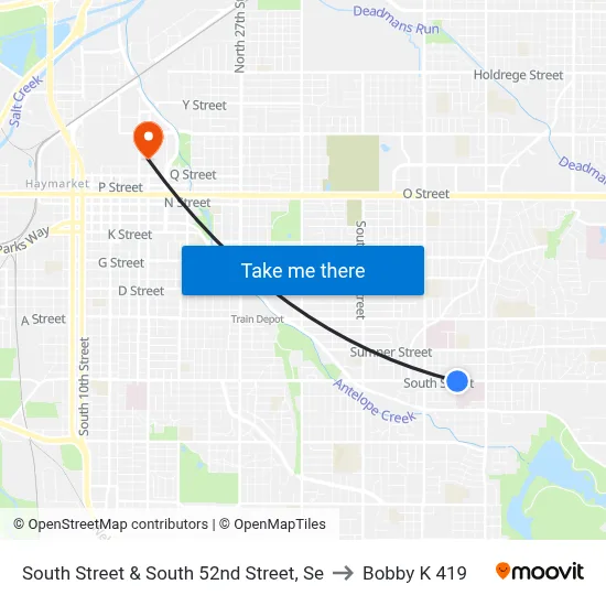 South Street & South 52nd Street, Se to Bobby K 419 map