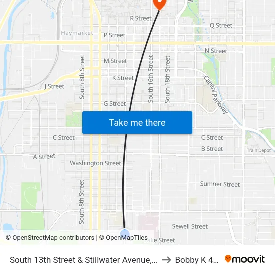 South 13th Street & Stillwater Avenue, Se to Bobby K 419 map