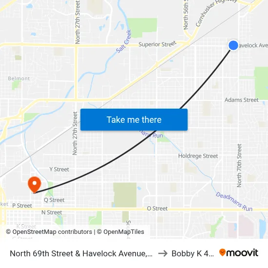 North 69th Street & Havelock Avenue, NW to Bobby K 419 map