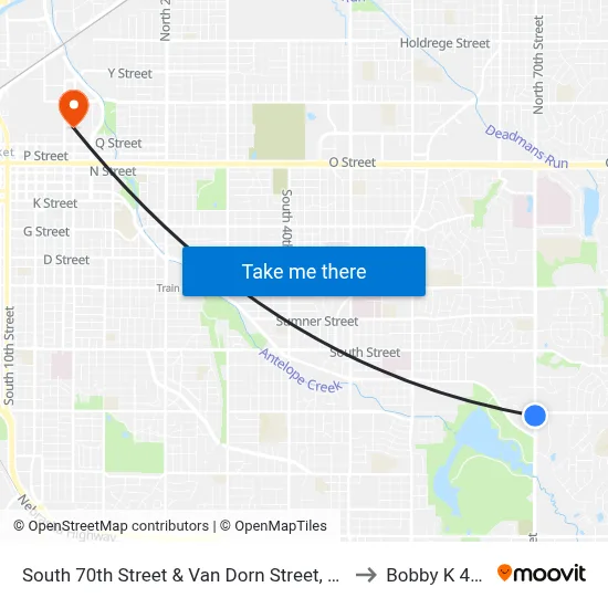 South 70th Street & Van Dorn Street, SW to Bobby K 419 map