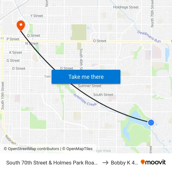 South 70th Street & Holmes Park Road, NW to Bobby K 419 map